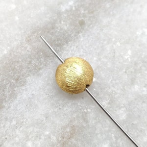Gold Spacer Bead Findings, 18k Rondelle Spacer 8x4 MM, Jewelry Making Supplies, DIY Jewelry Projects | KC1130