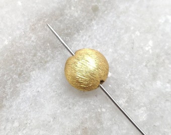 18k Yellow Gold Rondelle Spacer Bead, DIY Jewelry (8x4 MM)