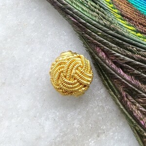 18K Gold Spacer Beads Finding | 18k Gold Round Ball Spacer Beads Finding | 9.50X8mm Gold Spacer Finding | KC1690