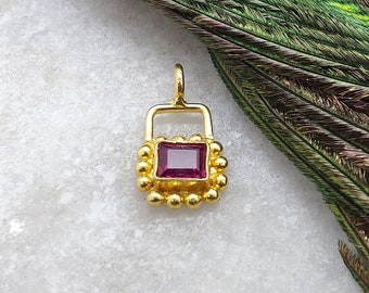 Breloque Or Jaune 18 Carats 12mm - Pour Pendentif, Bracelet, Clip - Neuf Avec Emballage, Métal Précieux