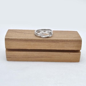 Knoopring oneindig, symbool van oneindige liefde Ring, 925 sterlingzilveren knoopring, handgemaakte zilveren ring, cadeau voor haar Ringmaat 10