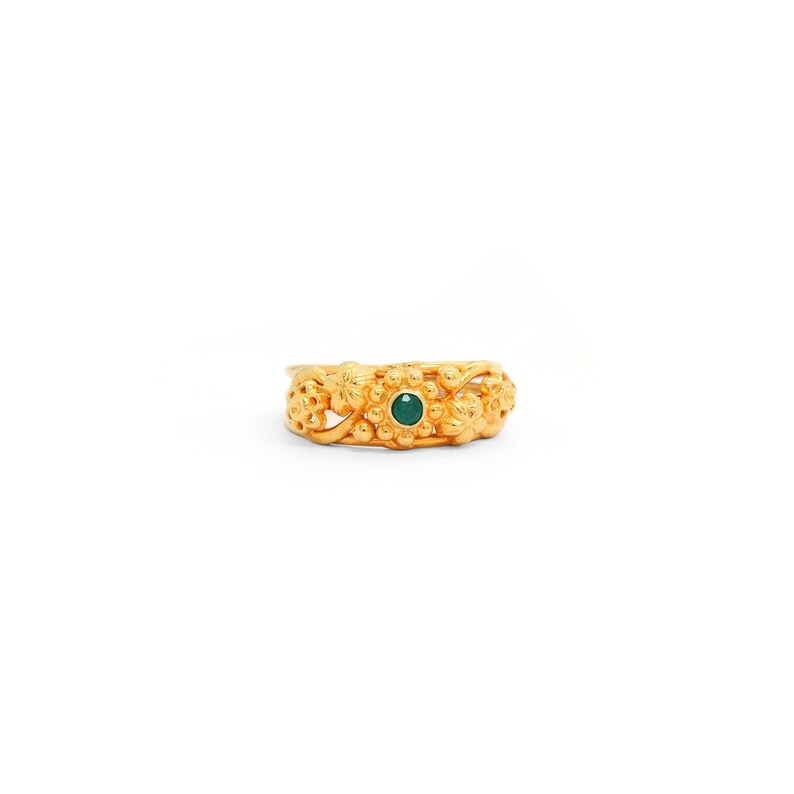 Handmade 18k Solid Gold Filled Flower Texture Ring Designer Wedding Ring Fine Jewelry, Designer Wedding Ring, 18k Gold Ring Jewelry, KCR1003