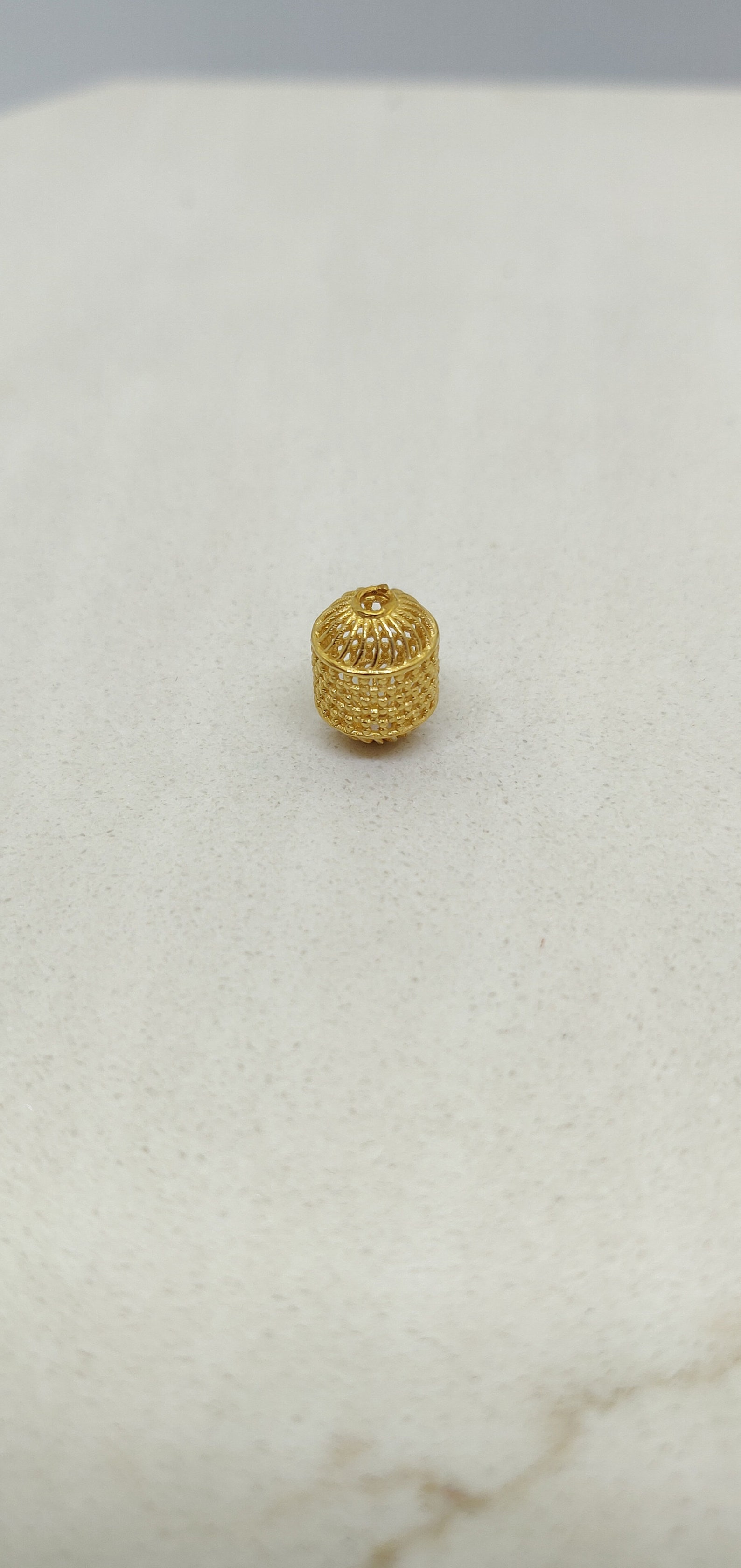 Tube shape 18k Solid Gold Bead 11 mm 18k Gold Beads KC1437 Etsy