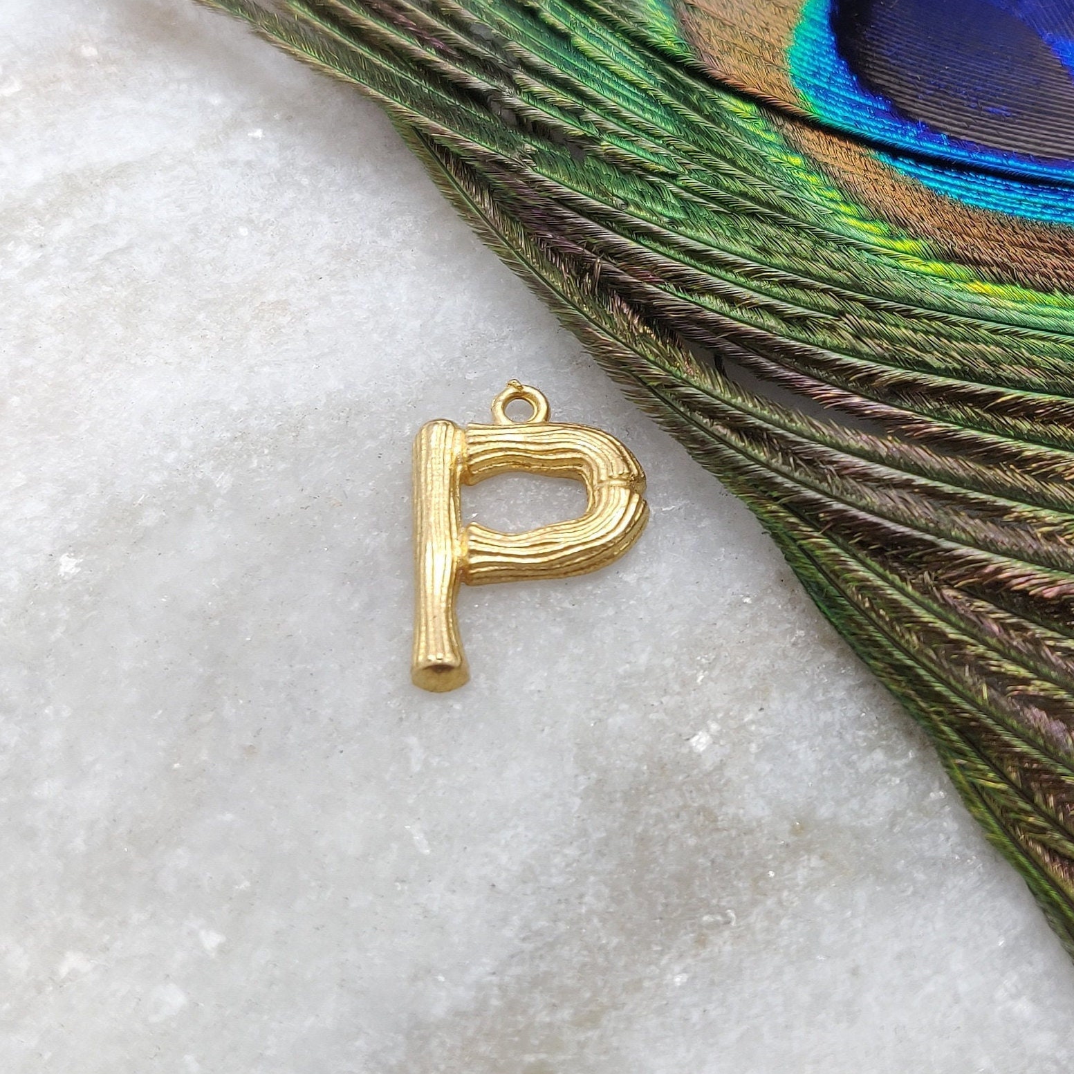 P alphabet gold pendant deals