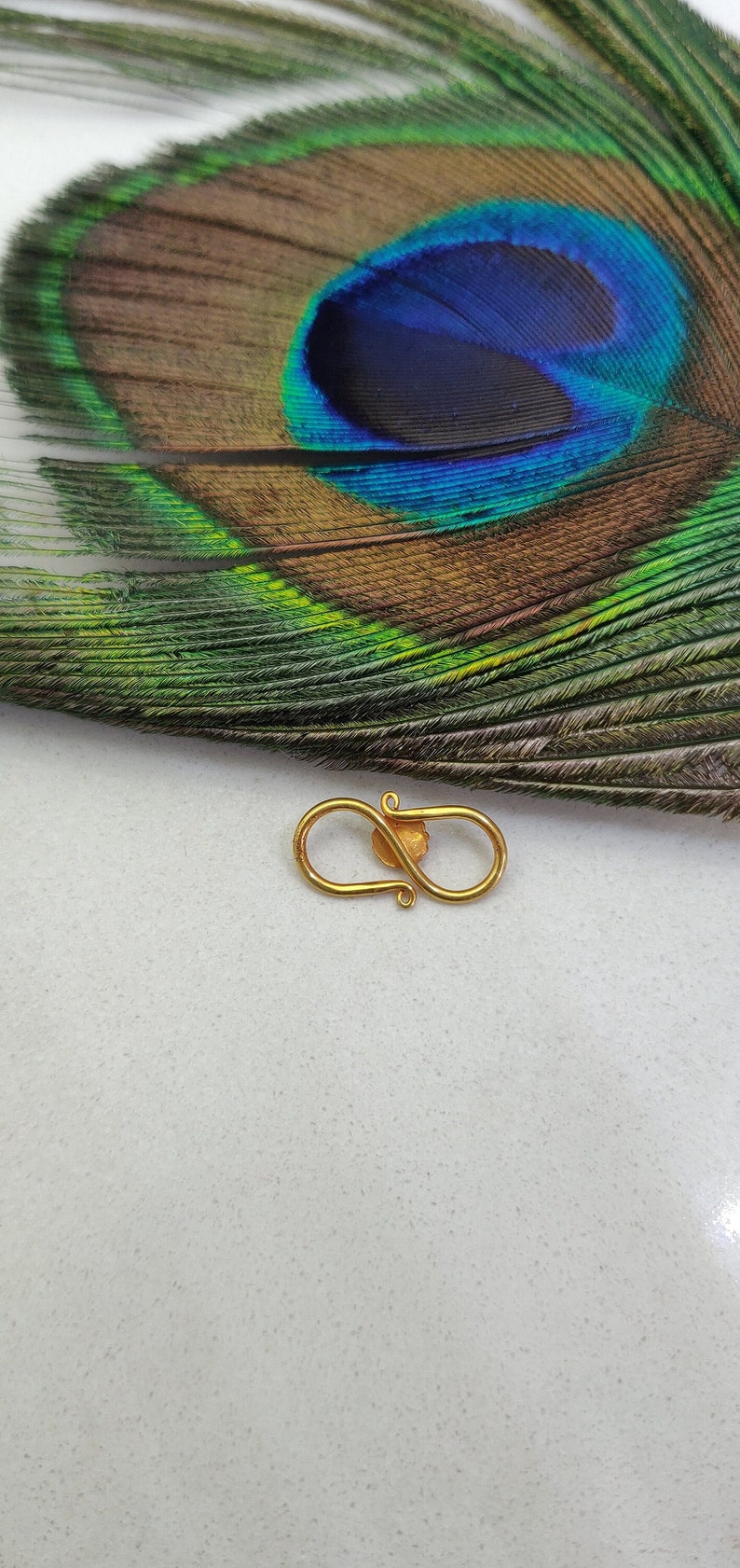 Clasp Lock Finding 18k Gold Hook With Coral, 18k Gold Hook Clasp Lock ...