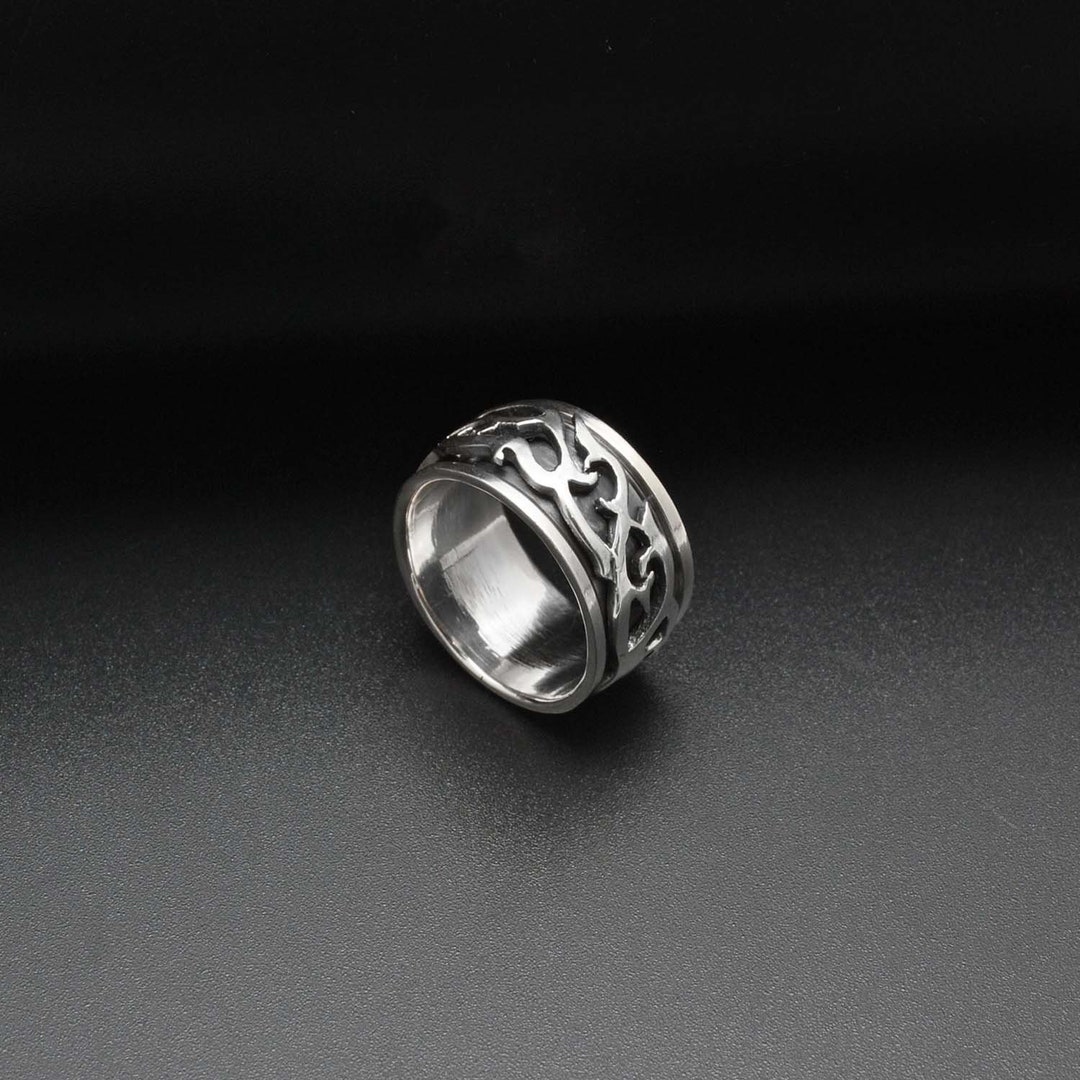Handmade Sterling Silver Fox Ring, Animal Band Jewelry, Size 10 - Etsy