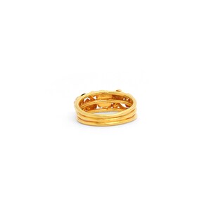 Handmade 18k Solid Gold Filled Flower Texture Ring Designer Wedding Ring Fine Jewelry, Designer Wedding Ring, 18k Gold Ring Jewelry, KCR1003