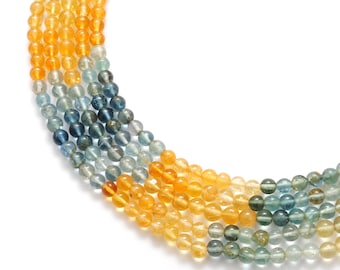 Natural Purple Aquamarine Beads - 10mm Round Agate Gemstone Strand For DIY Jewelry Making, 15 Inches