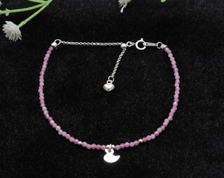 ULOVEIDO Bracciale Donna Argento 925 Con Perle D'Acqua Dolce Naturali E Pietra Portafortuna | Granato, Zaffiro, Peridoto