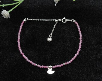 ULOVEIDO Bracciale Donna Argento 925 Con Perle D'Acqua Dolce Naturali E Pietra Portafortuna | Granato, Zaffiro, Peridoto