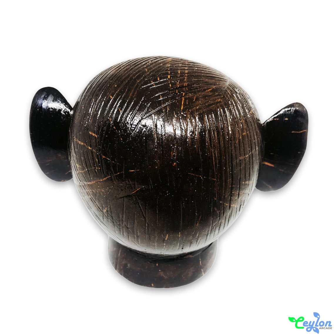 Hand Carved Coconut Shell Mask: Sri Lankan Art Decor - Etsy