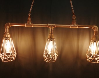 Industrial Steampunk Bar Light Pipe Ceiling Lamp Pendant LED Light