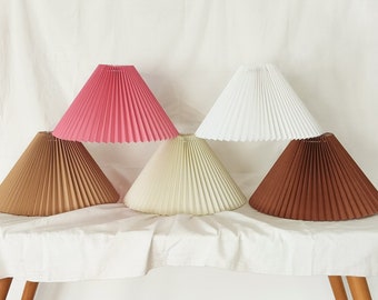 Pleated Lampshade Large Size For Table Lamps and Floor Lamps 9 Slant 8 Height 14 Bottom Diameter