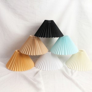 Pleated Lampshade For Table Lamps Pendant Lamp image 1