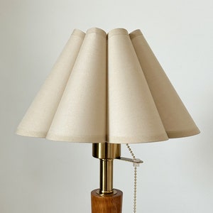Handmade Khaki Fabric Pleated Lampshade Petal Shades For Table Lamps Pendant UNO Spider Fitters Harp Clip-on Home Furnishing Lamp Decor