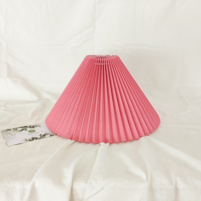 Pleated Lampshade Large Size For Table Lamps and Floor Lamps 9 Slant 8 Height 14 Bottom Diameter image 8