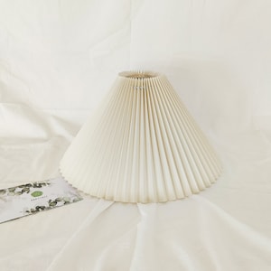 Pleated Lampshade Large Size For Table Lamps and Floor Lamps 9 Slant 8 Height 14 Bottom Diameter image 7