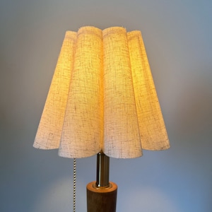 Handmade Linen High Narrow Pleated Flower Petals Lampshade For Table Lamps Pendant Light PVC Fabric Petal Shades Home Furnishing Lamp Decor