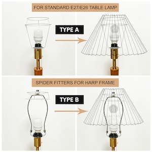 Geplooide lampenkap voor tafellampen, hanglamp afbeelding 2