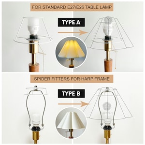Cream Pleated Lampshade For Table Lamps Pendant Light PVC Fabric Petal Shades Home Furnishing Lamp Decor image 5