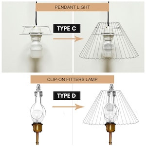 Geplooide lampenkap voor tafellampen, hanglamp afbeelding 3