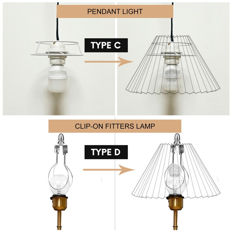 Plissee Lampenschirm Für Tischlampen Hängelampe Bild 3