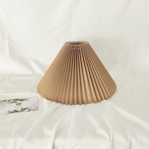 Pleated Lampshade Large Size For Table Lamps and Floor Lamps 9 Slant 8 Height 14 Bottom Diameter image 6