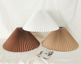 Pleated Lampshades For Hanging Pendant Light Available In Several Colors 15 Bottom Diameter