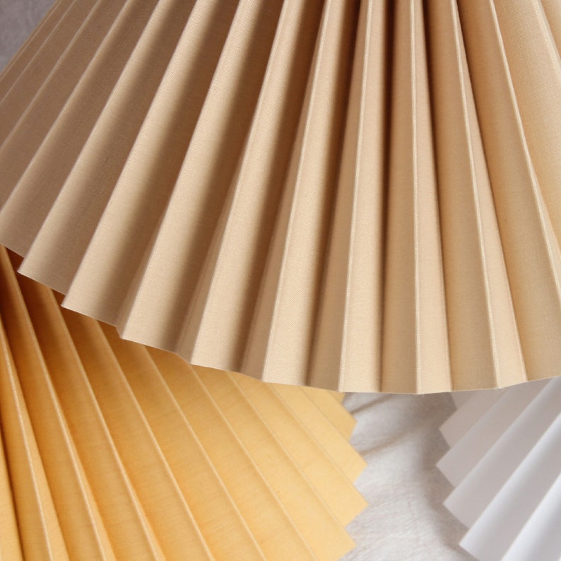 Pleated Lampshade For Table Lamps Pendant Lamp image 5