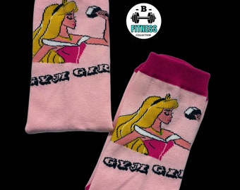 GYM SOCKS fitness socks, socks, gym socks, Funny Socks, Gift for her, Weight, Workout, Fitness, Dumbell, Muscl