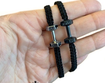 Bracelet de fitness, bracelet de gym, cadeau de gym, bracelet d’haltère, cadeau pour lui, cadeau de gym, fitness, gym, cadeau de fitness, cadeau d’amant de gym, haltère