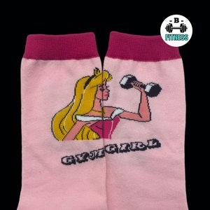Perfect TRAINING SOCKS Small defects, fitness socks, socks, gym socks, Funny Socks, Gift for her, Weight, Workout, Fitness, Dumbell, Muscl image 2