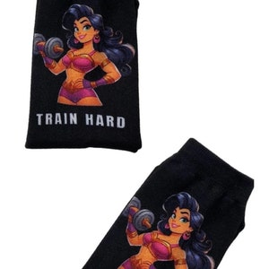 Perfect TRAINING SOCKS for gymrats, fitness socks, socks, gym socks, Funny Socks, Gift for her, Weight, Workout, Fitness, Dumbell, Muscles image 1