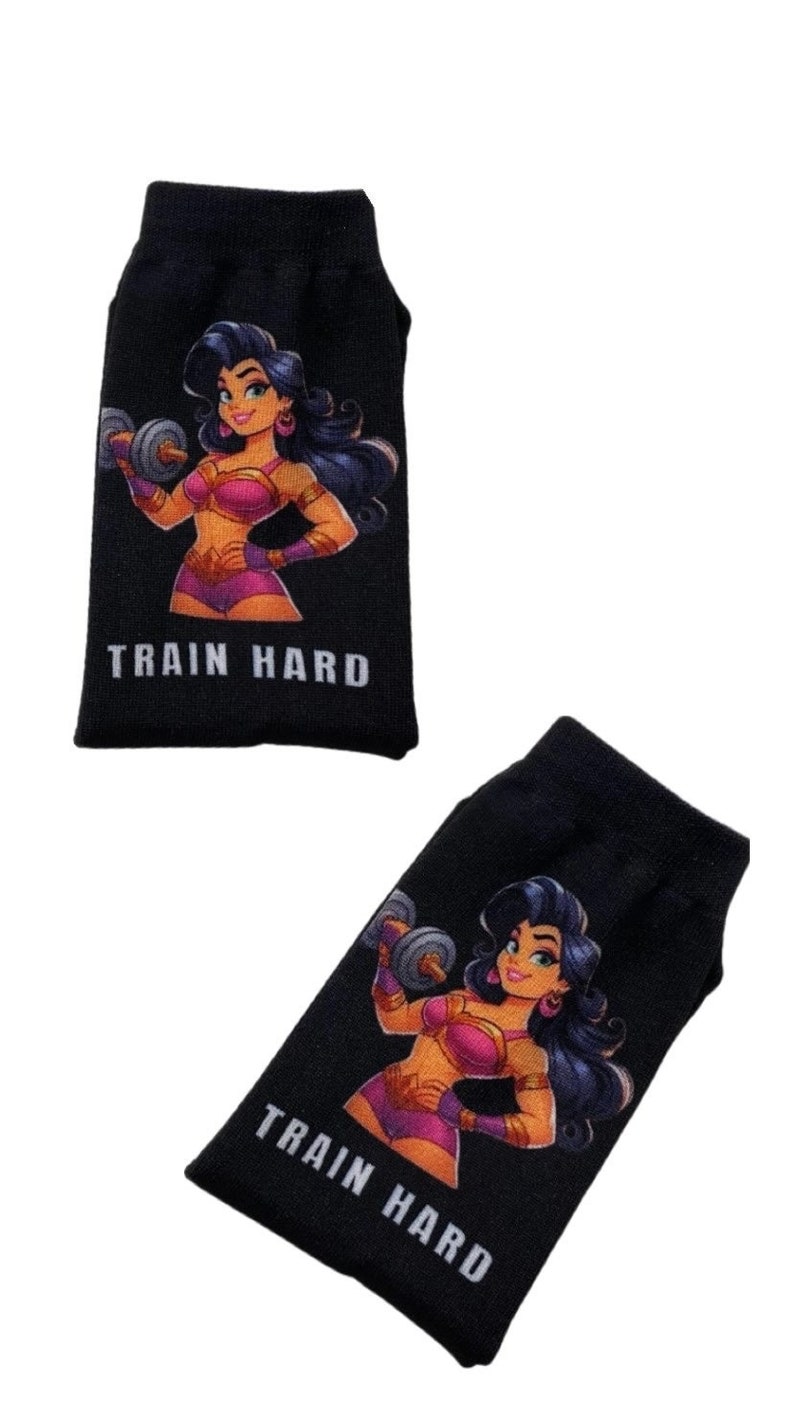 Perfect TRAINING SOCKS for gymrats, fitness socks, socks, gym socks, Funny Socks, Gift for her, Weight, Workout, Fitness, Dumbell, Muscles image 1