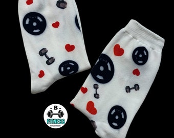 CHAUSSETTES D'ENTRAÎNEMENT parfaites pour les gymrats, chaussettes de fitness, chaussettes, chaussettes de gym, chaussettes drôles, cadeau pour elle, poids, entraînement, fitness, haltères, muscles