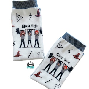 CHAUSSETTES D'ENTRAÎNEMENT parfaites pour les gymrats, chaussettes de fitness, chaussettes, chaussettes de gym, chaussettes drôles, cadeau pour elle, poids, entraînement, fitness, haltères, muscles image 1