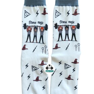 CHAUSSETTES D'ENTRAÎNEMENT parfaites pour les gymrats, chaussettes de fitness, chaussettes, chaussettes de gym, chaussettes drôles, cadeau pour elle, poids, entraînement, fitness, haltères, muscles image 3