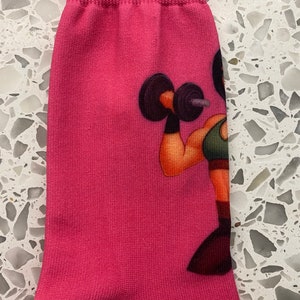 CHAUSSETTES D'ENTRAÎNEMENT parfaites pour les gymrats, chaussettes de fitness, chaussettes, chaussettes de gym, chaussettes drôles, cadeau pour elle, poids, entraînement, fitness, haltères, muscles image 4