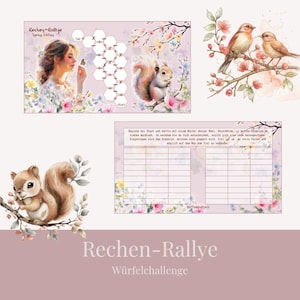 Würfelchallenge Rechen Rallye Spring Edition für A6 Budgetbinder Umschlagmethode