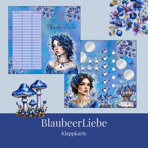 Biglietto pieghevole BlueberryLove Challenge A6 Binder