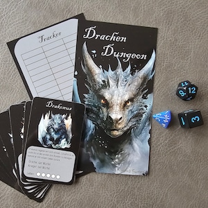 Savings game Dragon Dungeon for A6 budget binder