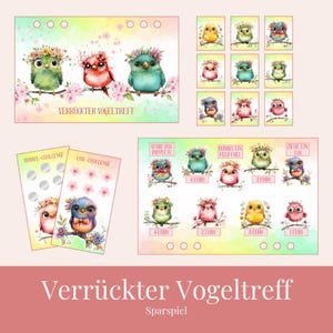 Sparspiel Verrückter Vogeltreff für A6 Budgetbinder