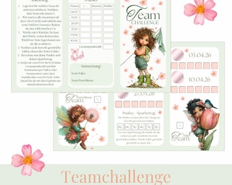 Teamchallenge | Pusteblume oder Tulpe | A6 Binder
