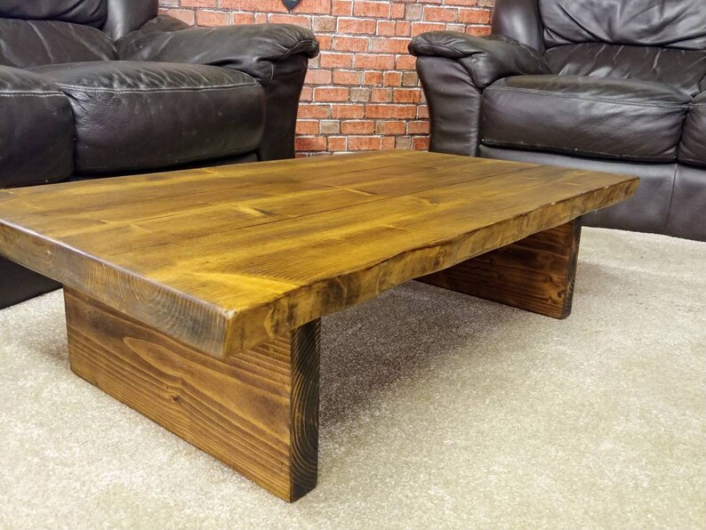 Handmade Rustic Live Edge Coffee Table 11 colours available Etsy