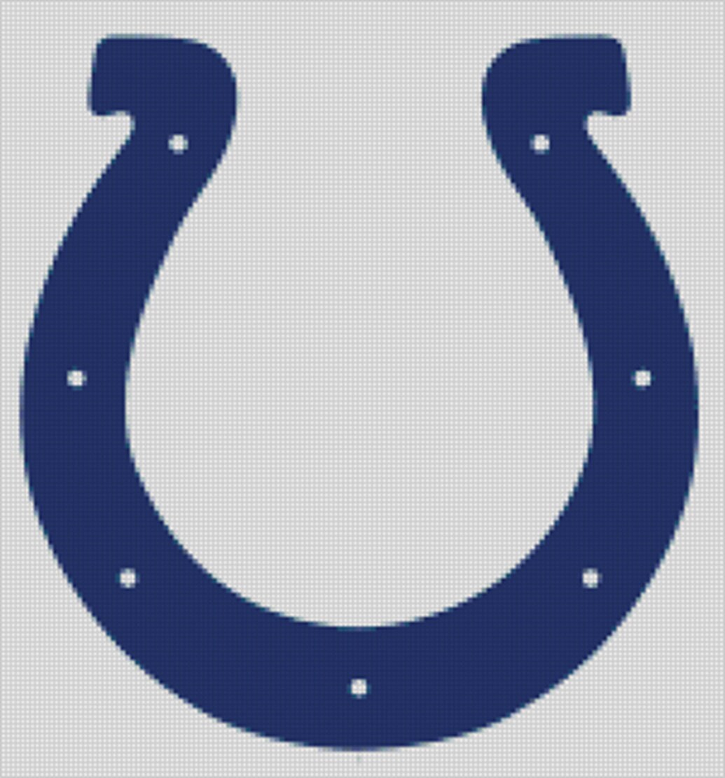 Cross stitch chart pattern Indianapolis Colts NFL Art Etsy