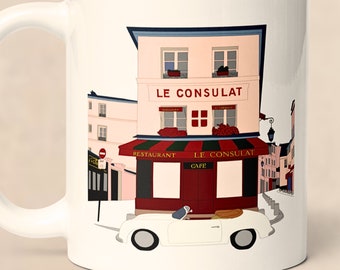 Copa Parisina - Recuerdos de Francia - Regalo París 2024 - Copa de Té Francesa - Regalo París, Taza París, Copa Francia, Regalo Francés