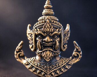 Thai Yaksha Guardian Paracord Bead – EDC Knife Lanyard Accessory