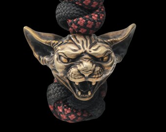 Paracord Bead Sphinx Cat Egypt Patronus for Knife, Bracelet, and EDC Gears, ShadowEDC