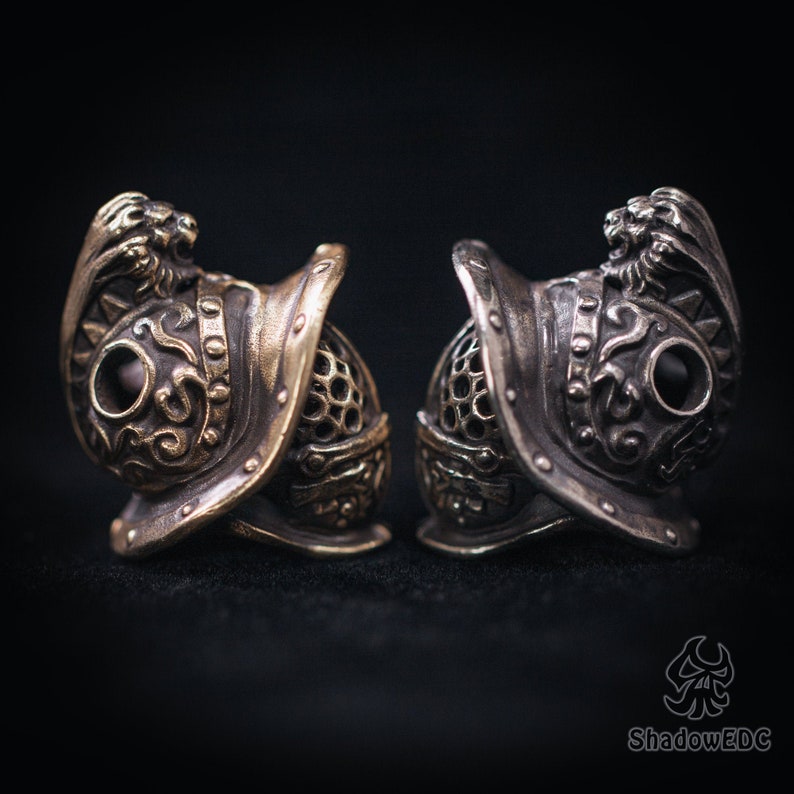 White brass version offering a bold, cooler-toned finish with antique warrior feel.