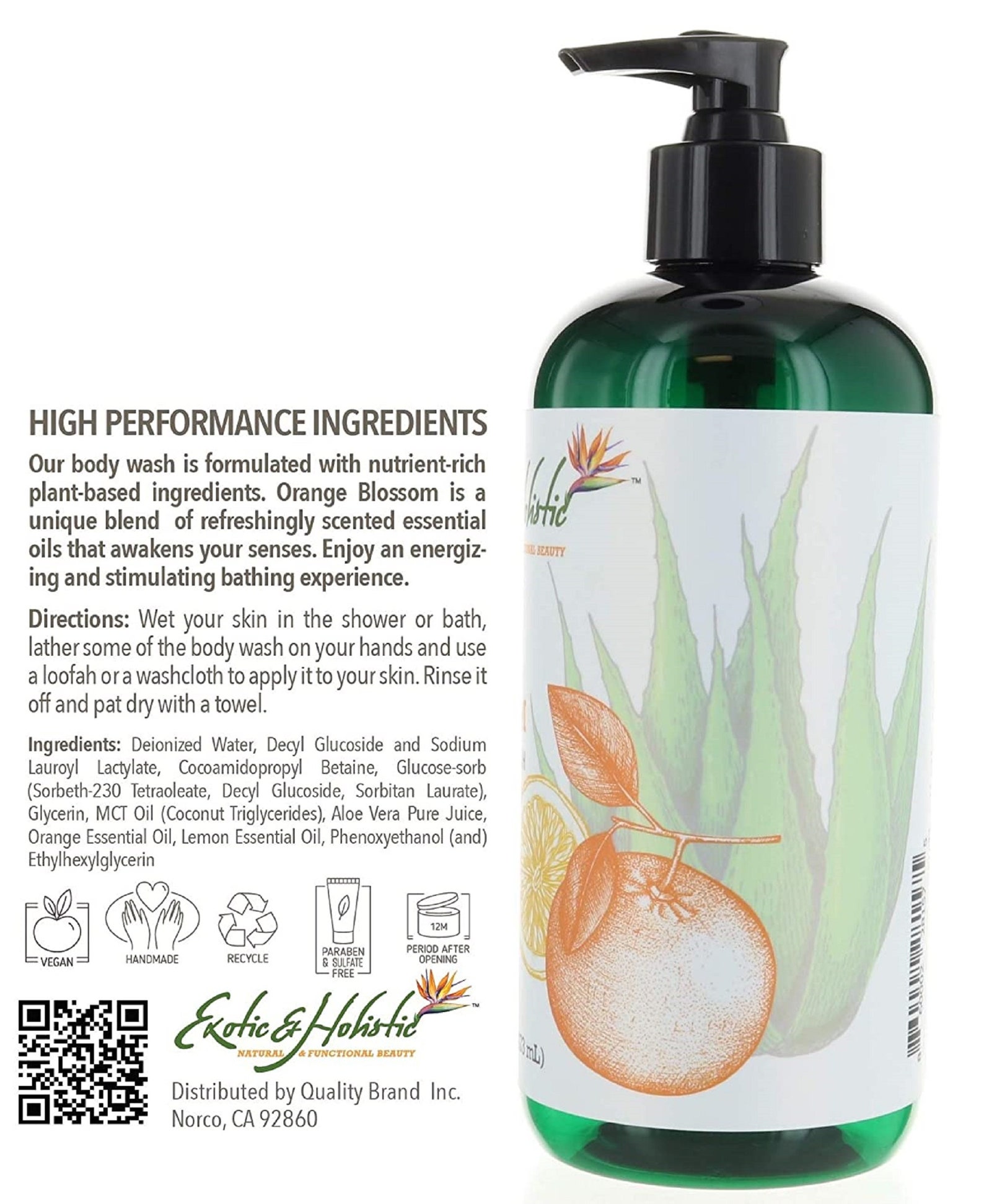 Orange Blossom and Lemon Handmade Natural Body Wash Shower Etsy